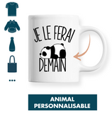 Mug Ferai Demain Animal Personnalisable - Planetee