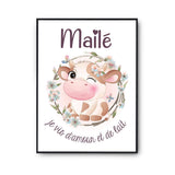 Affiche Maïlé Amour et Biberon de Lait Vache - Planetee