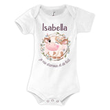 Body bébé Isabella Amour et Biberon de Lait Vache - Planetee