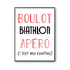 Affiche Biathlon C'est ma Routine - Planetee