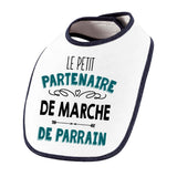 Bavoir bébé garçon Le Petit Partenaire de Marche de Parrain - Planetee