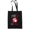 Sac Tote Bag Floorball Je peux pas Noir - Planetee