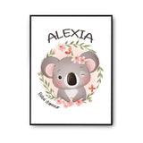 Affiche Alexia Bébé d'amour Koala - Planetee