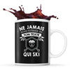 Mug personnalisable ski Prénom Métier Age tasse pour Skieur - Planetee