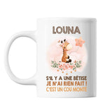 Mug Louna Cou Monté Girafe - Planetee