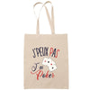 Sac Tote Bag J'peux pas Poker beige - Planetee
