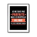 Affiche Aline pas parfaite mais presque pareil - Planetee