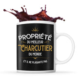 Mug noir Propriété du Meilleur Charcutier - Planetee