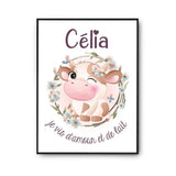 Affiche Célia Amour et Biberon de Lait Vache - Planetee