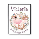 Affiche Victoria Amour et Biberon de Lait Vache - Planetee