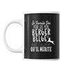 Mug Berger Belge Je travaille dur - Planetee