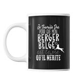 Mug Berger Belge Je travaille dur - Planetee