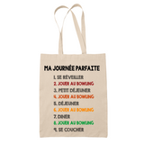 Tote Bag Bowling Journée Parfaite - Planetee