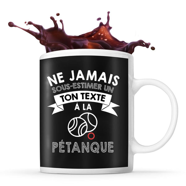 Mug personnalisable pétanque Prénom Métier Age tasse pour Joueur de Pétanque - Planetee