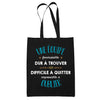 Tote Bag Formidable Equipe Cadeau Travail Noir - Planetee