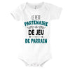 Body bébé Le Petit Partenaire de Jeu de Parrain - Planetee