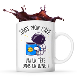 Mug Tête dans la Lune sans Café Astronaute - Planetee