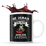 Mug personnalisable karting Prénom Métier Age tasse pour Joueur de cartes - Planetee