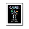 Affiche Prénom Gabriel Univers - Planetee