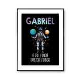 Affiche Prénom Gabriel Univers - Planetee