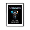 Affiche Prénom Christophe Univers - Planetee