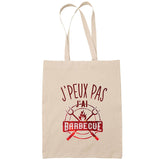 Sac Tote Bag J'peux pas Barbecue beige - Planetee