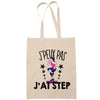 Sac Tote Bag J'peux pas Step beige - Planetee