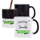 Mug magique Meilleure Jumelle de tous les temps - Planetee