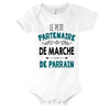 Body bébé Le Petit Partenaire de Marche de Parrain - Planetee