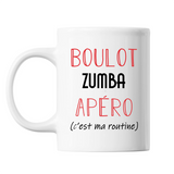Mug Zumba C'est ma Routine Blanc - Planetee