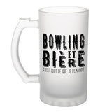 Chope de bière Bowling et bière - Planetee