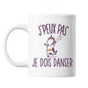 Mug Danse licorne j'peux pas Blanc - Planetee