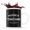Mug Propriété de Christianne - Planetee
