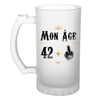 Chope de bière anniversaire 43 ans Humour - Planetee