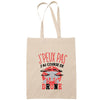 Sac Tote Bag J'peux pas Course de haies beige - Planetee