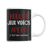 Mug Jeux Vidéo C'est ma Routine - Planetee