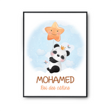 Affiche Mohamed bébé Panda Roi des Câlins - Planetee