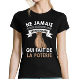 T-shirt femme poterie trentenaire - Planetee