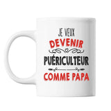 Mug Je veux devenir Puériculteur comme Papa - Planetee
