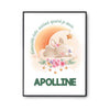 Affiche Apolline Adorable bébé quand je dors Lapin - Planetee