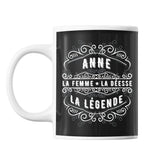 Mug Prénom Anne La Déesse La Légende - Planetee