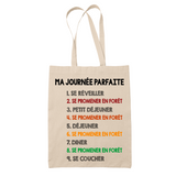 Tote Bag Se Promener en Forêt Journée Parfaite - Planetee