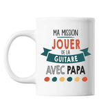 Mug Ma mission Guitare avec Papa - Planetee