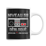 Mug Anniversaire 59 ans Gamer - Planetee