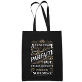 Sac Tote Bag Novembre Femme Parfaite - Planetee