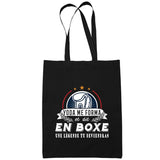 Sac Tote Bag Boxe Légende tu deviendras Noir - Planetee