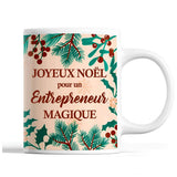 Tasse Noël Entrepreneur homme Beige - Planetee