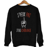 sweat J'peux pas J'ai Chômage noir - Planetee
