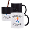 Mug magique Cardio c'est la vie Sportif et Sportive | Tasse changement de couleur - Planetee