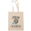 Sac Tote Bag J'peux pas Fléchettes beige - Planetee